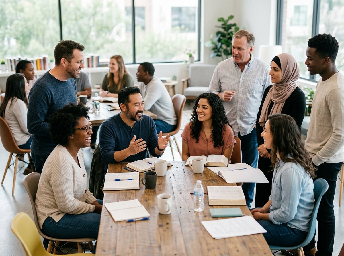 Diverse cross-cultural group learning together